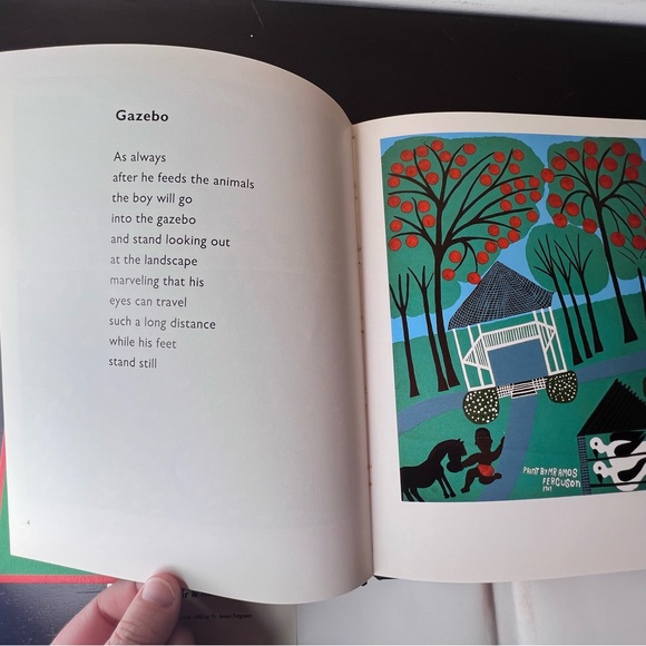 Vintage 1988 1st Edition 'Under the Sunday Tree' Poetry Book, Paintings by Mr. A - Picture 7 of 10